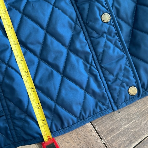 Dark Blue Diamond Quilted LL BEAN Snap & Zip Insulated Vest Medium - Picture 7 of 7